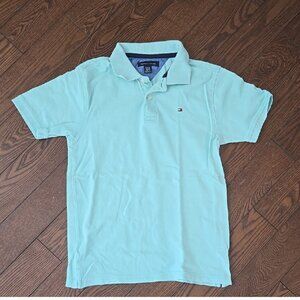 Tommy Hilfiger boy's pastel green short sleeve polo shirt size 12-14